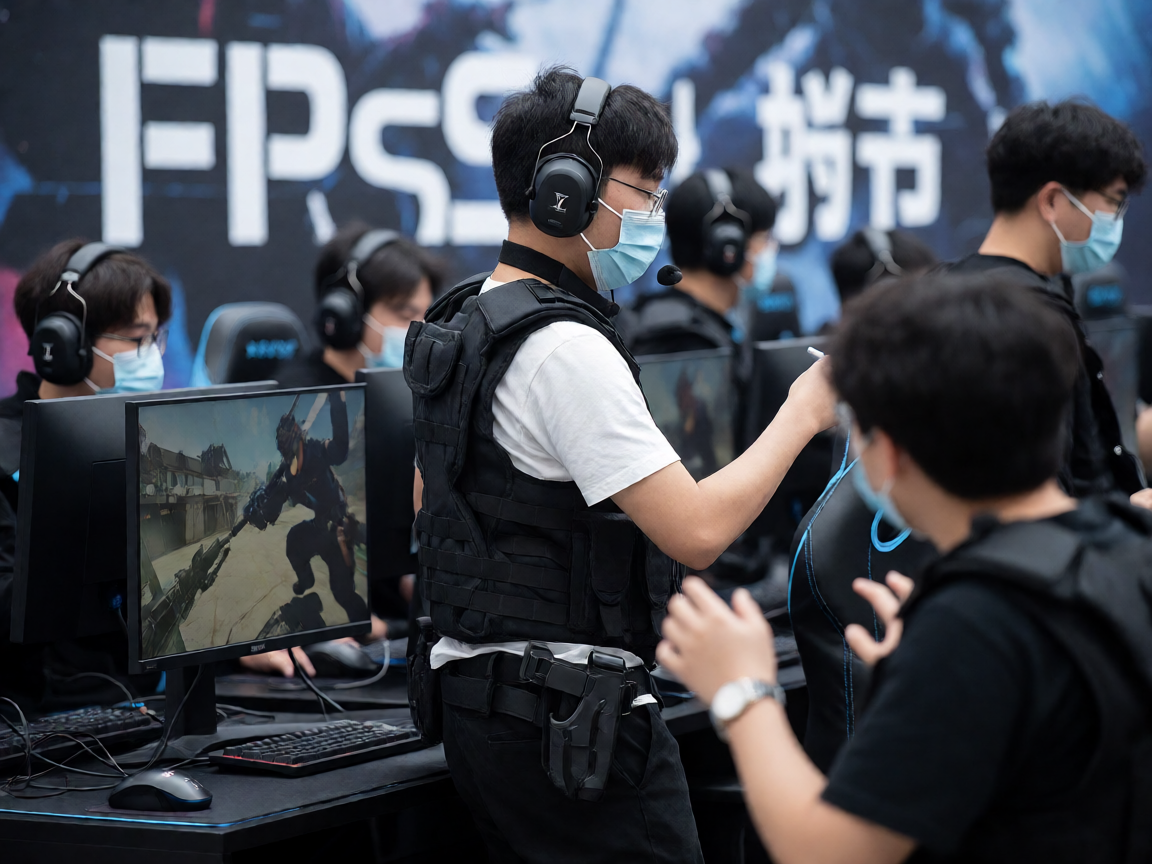 FPS射击类电竞比赛现场